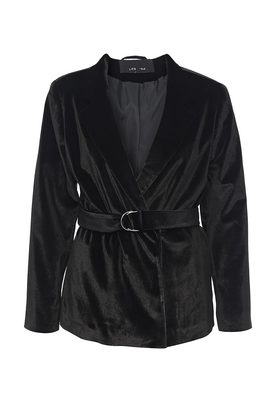 LOST INK  VELVET BELTED BLAZER