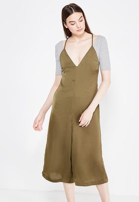 LOST INK  OVERSIZED SATIN JUMPSUIT